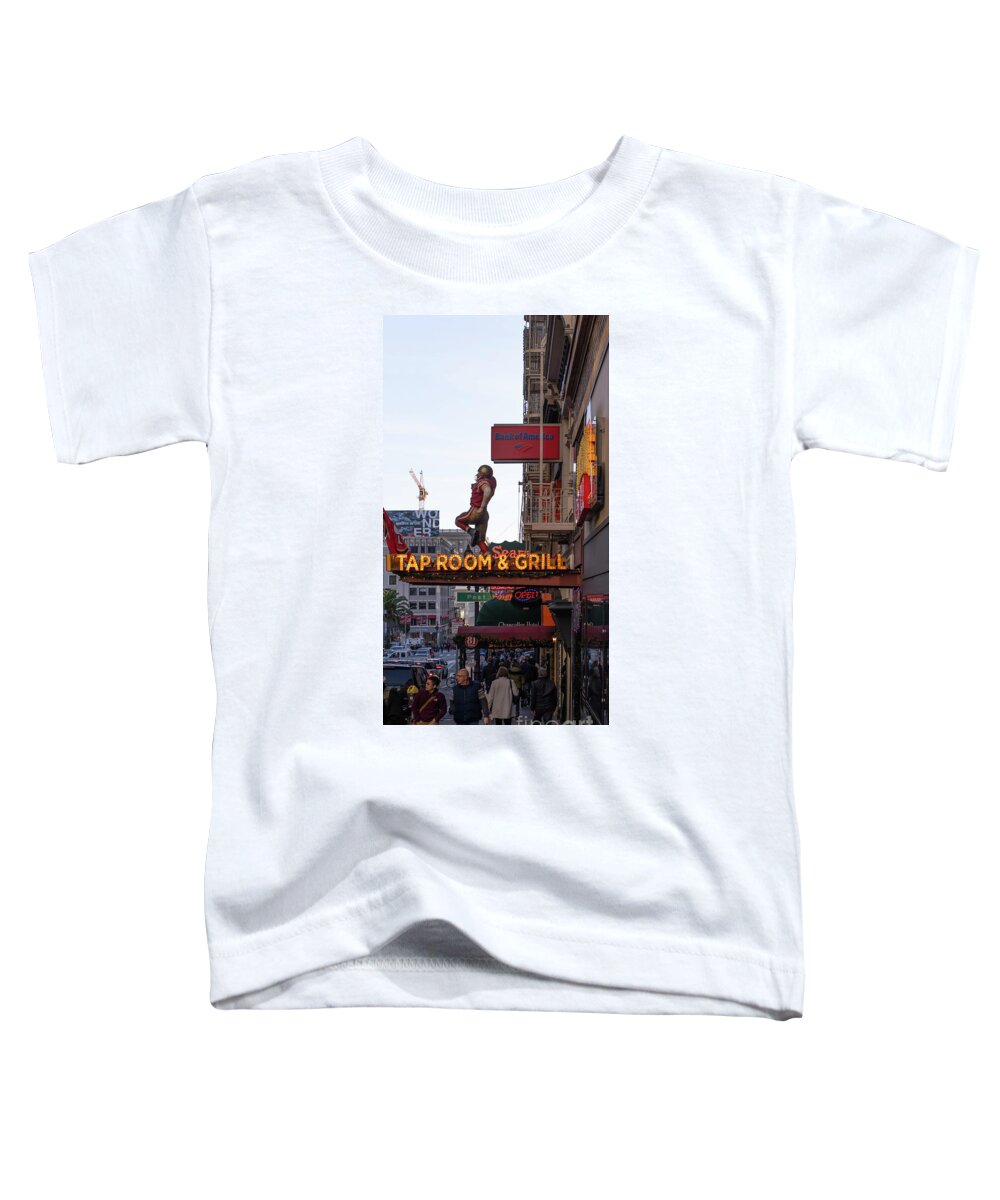 Wingsdomain Toddler T-Shirt featuring the photograph San Francisco Tap Room and Grill Restaurant R1830 by Wingsdomain Art and Photography
