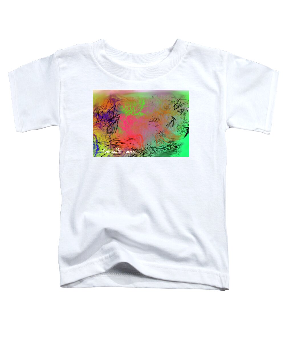 Abstract Toddler T-Shirt featuring the digital art Scribble by Greg Liotta