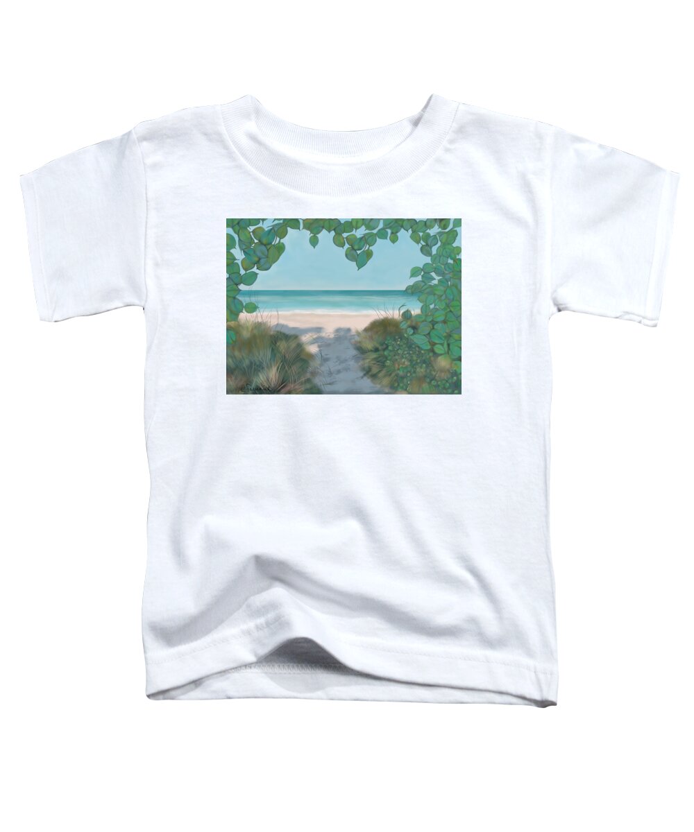 Seagate Toddler T-Shirt featuring the painting Seagate by Christine Fournier