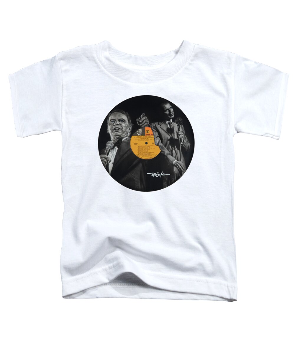 Album Art Toddler T-Shirt featuring the painting Sinatra Through The Years by Dan Menta