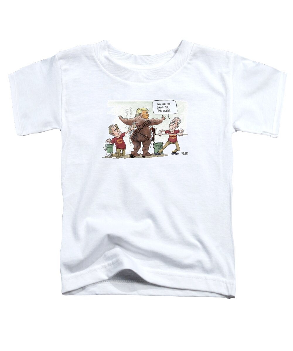 Cartoon Toddler T-Shirt featuring the drawing Sire's royal washers by Mike Scott