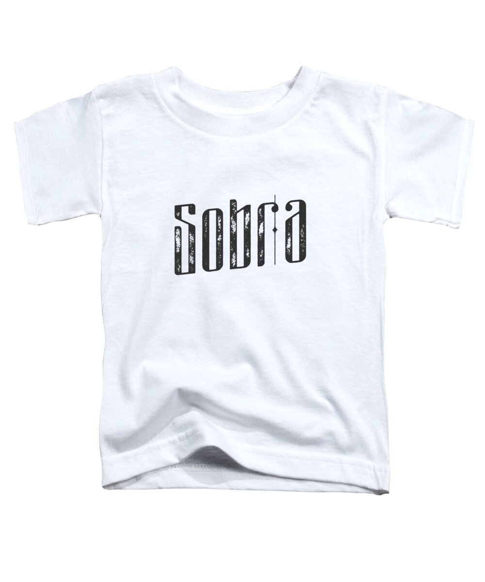 Sobra Toddler T-Shirt featuring the digital art Sobra by TintoDesigns