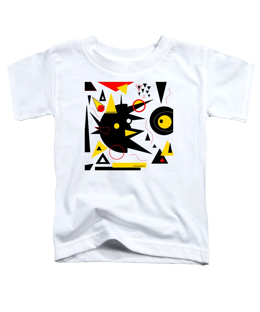 Black Toddler T-Shirt featuring the digital art SoFarOffTrack by Designs By L