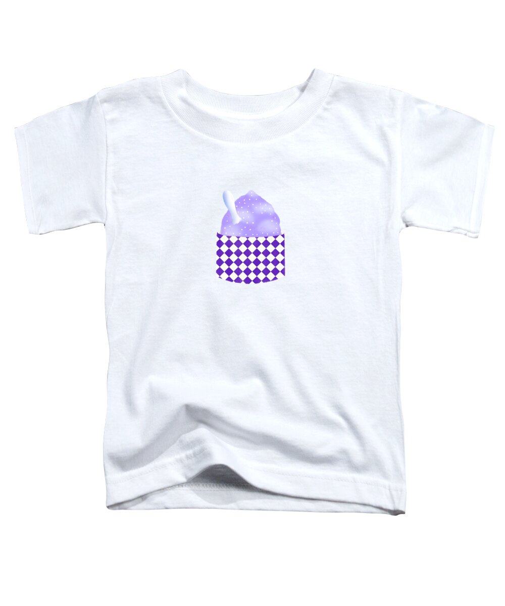 Sorbet Toddler T-Shirt featuring the digital art Sorbet on Raspberry by Marcy Brennan