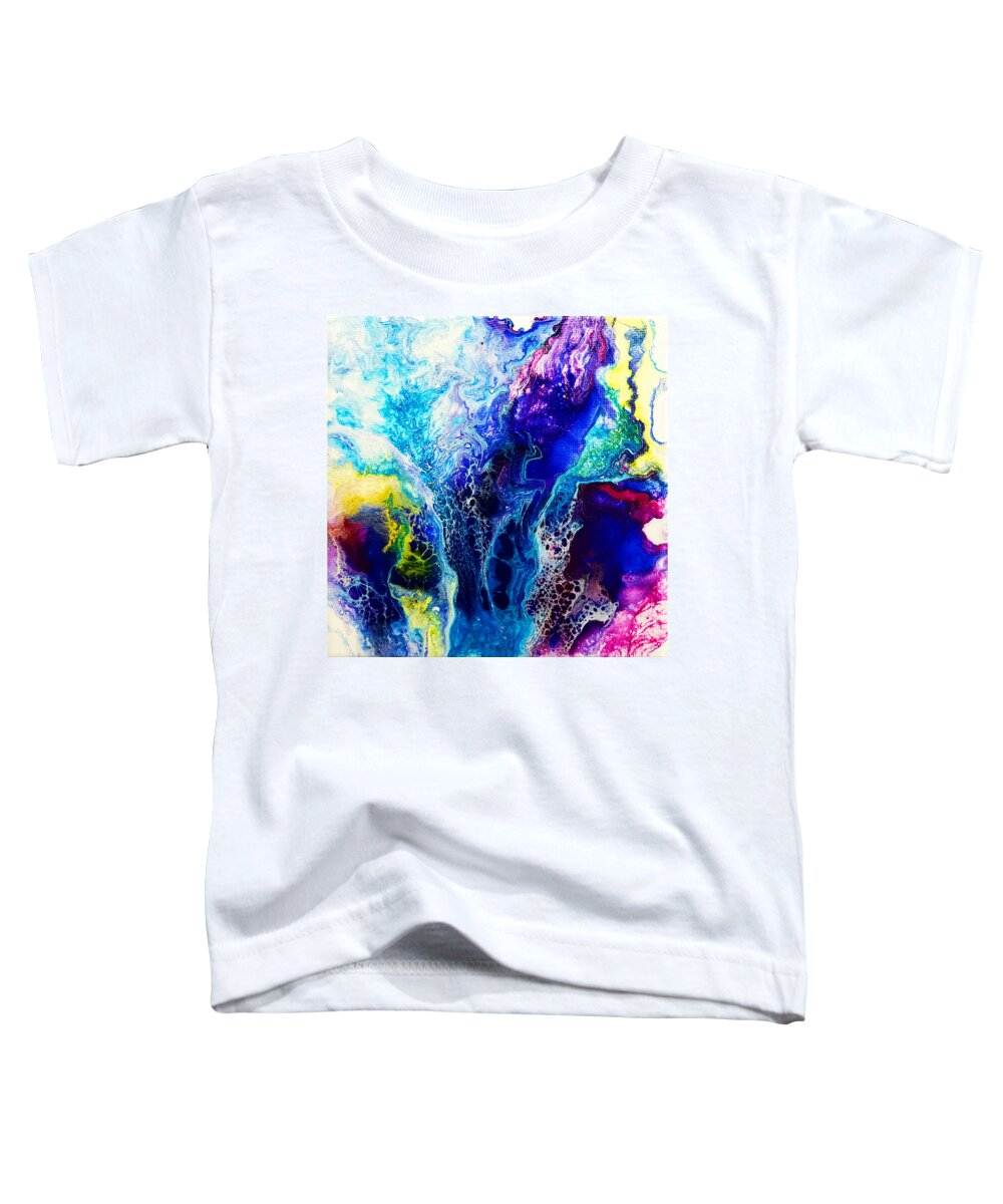 Abstract Toddler T-Shirt featuring the painting Sound of Spring by Christine Bolden