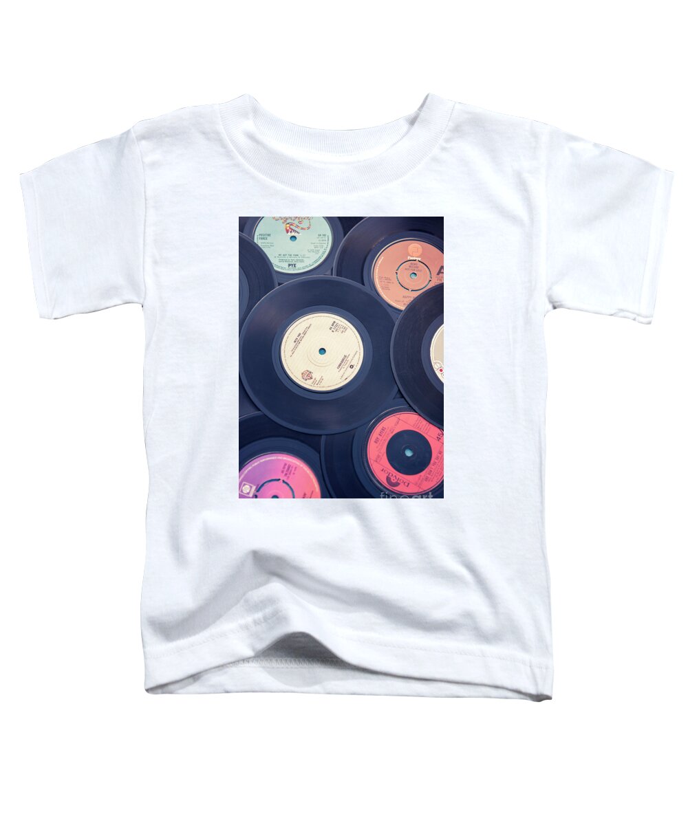 Vinyl Toddler T-Shirt featuring the photograph Sounds of the 70s by David Lichtneker