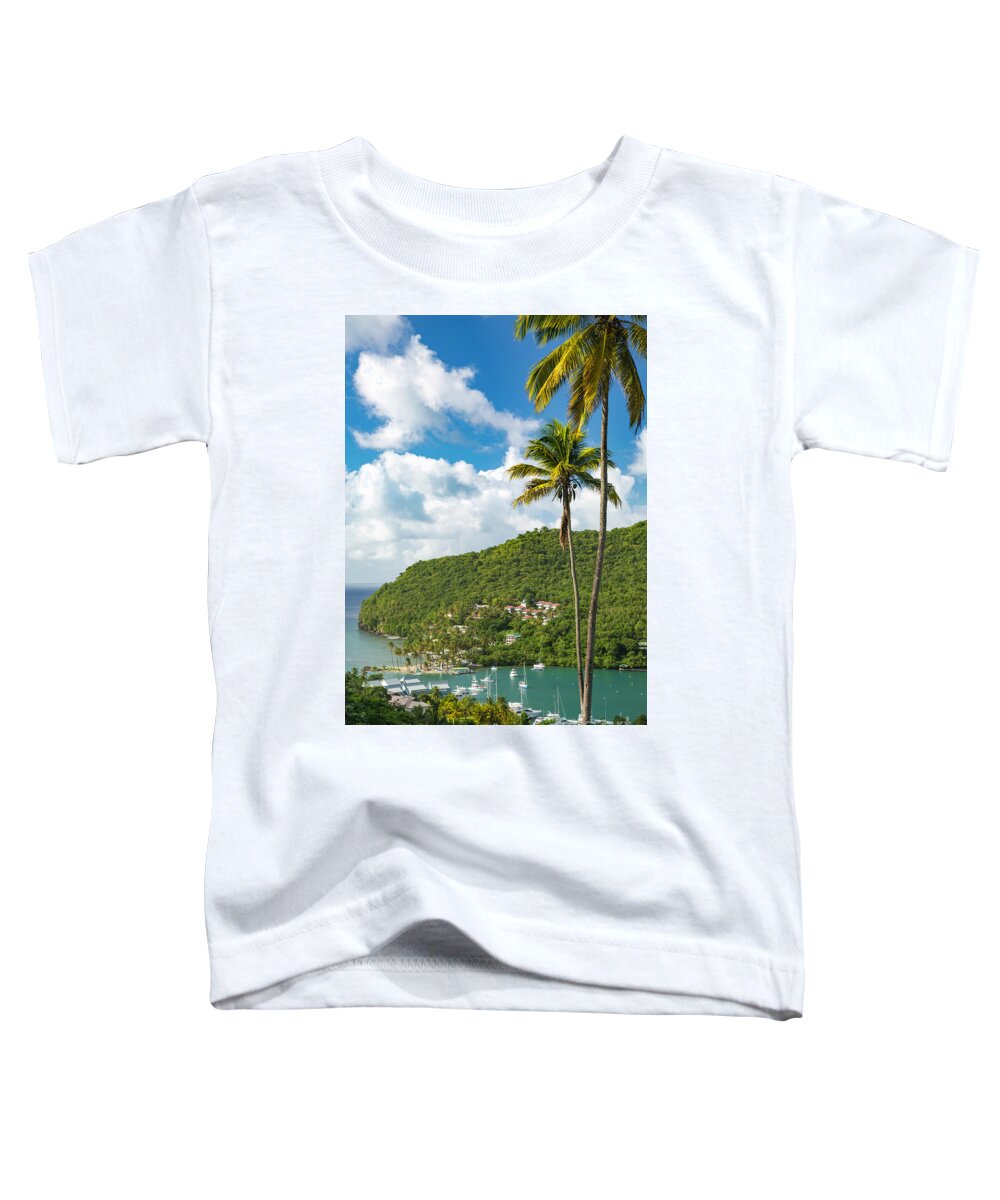 Saint Lucia Toddler T-Shirt featuring the photograph St Lucia - Marigot Bay II by Brian Jannsen