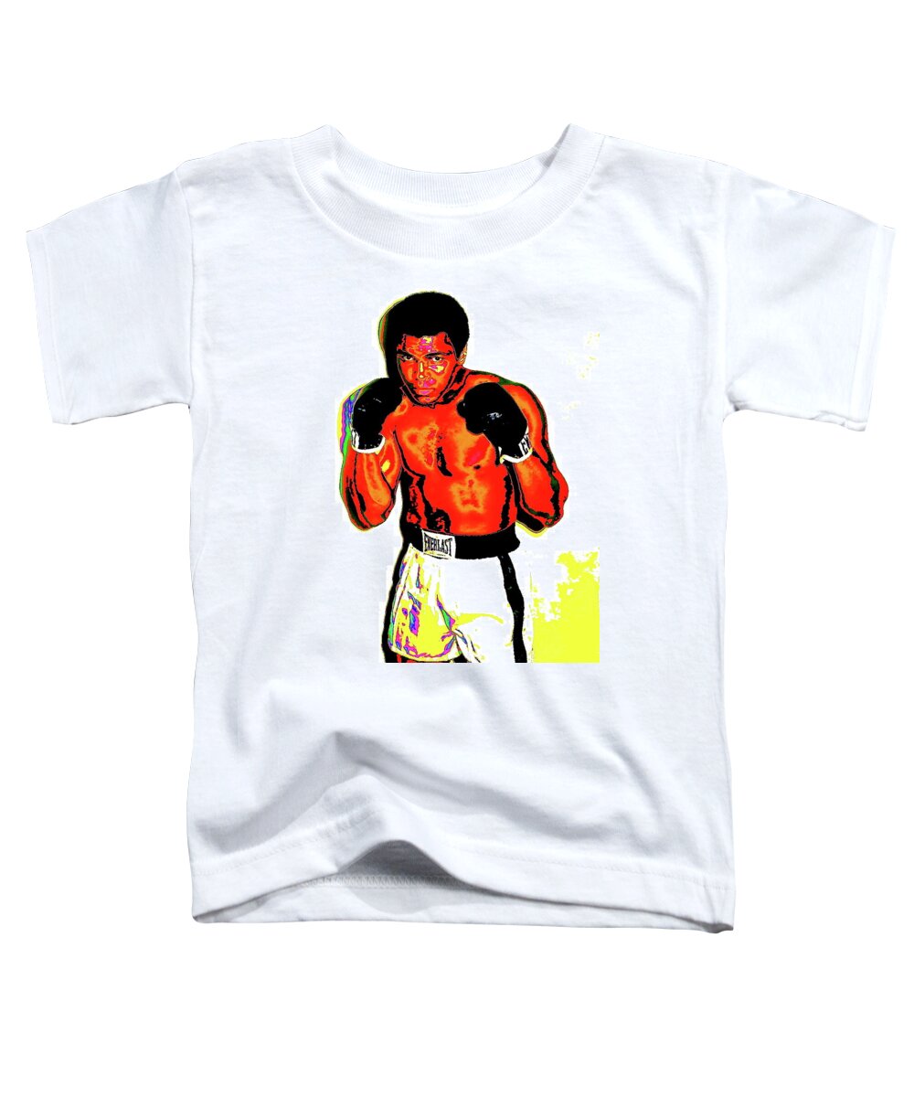 Ali Toddler T-Shirt featuring the digital art Sting Like a Bee by Larry Beat