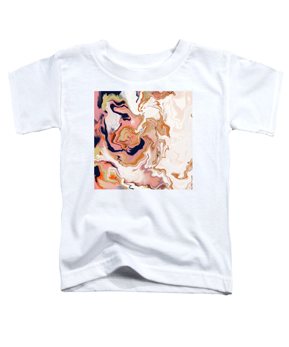 Marble Toddler T-Shirt featuring the digital art Swirl by Itsonlythemoon -