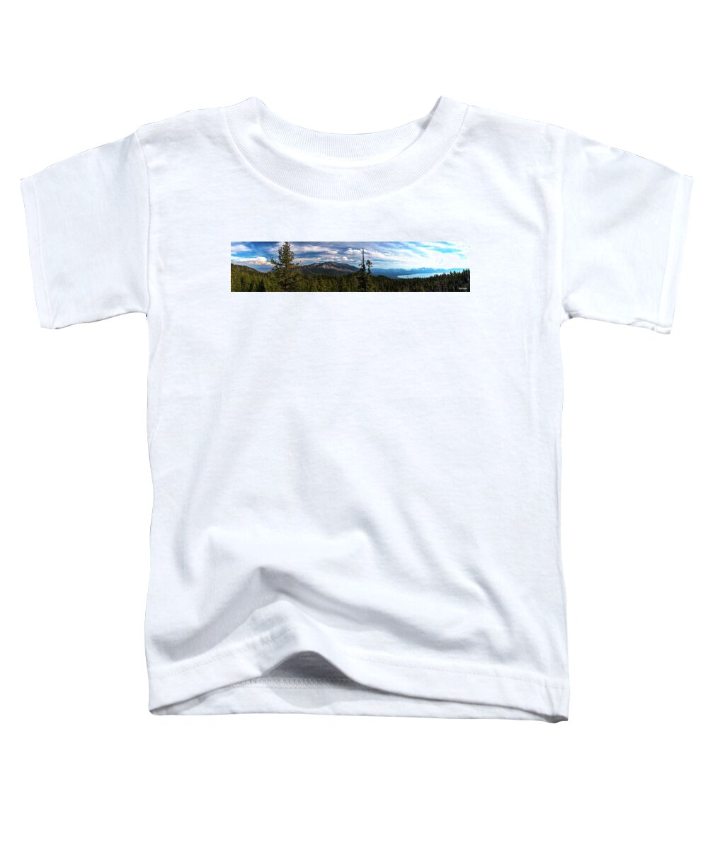 Tahoe Toddler T-Shirt featuring the photograph Tahoe Skyline by Ryan Huebel