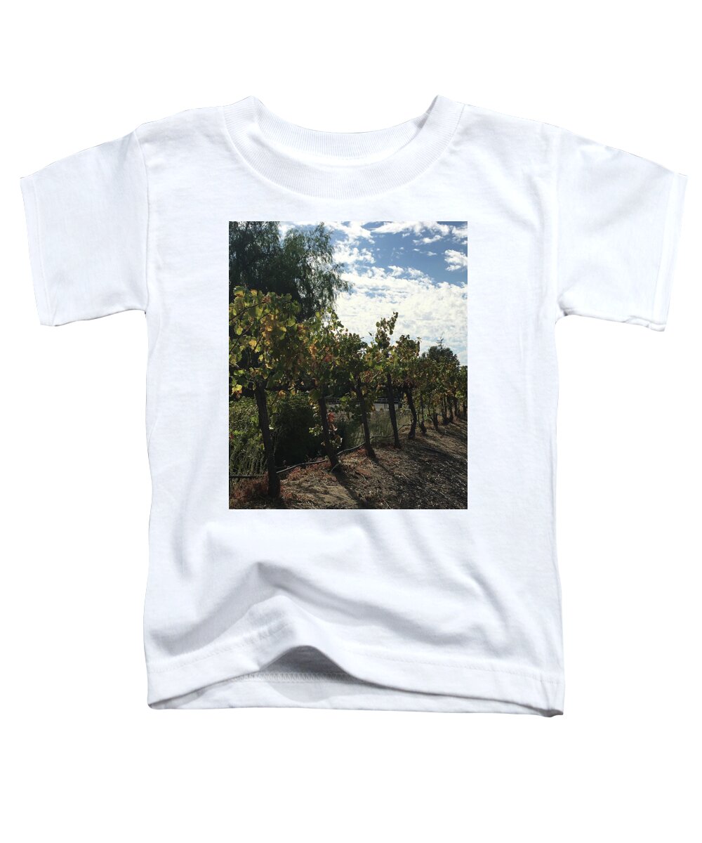 Grapevines Toddler T-Shirt featuring the photograph Temecula Vines by Roxy Rich