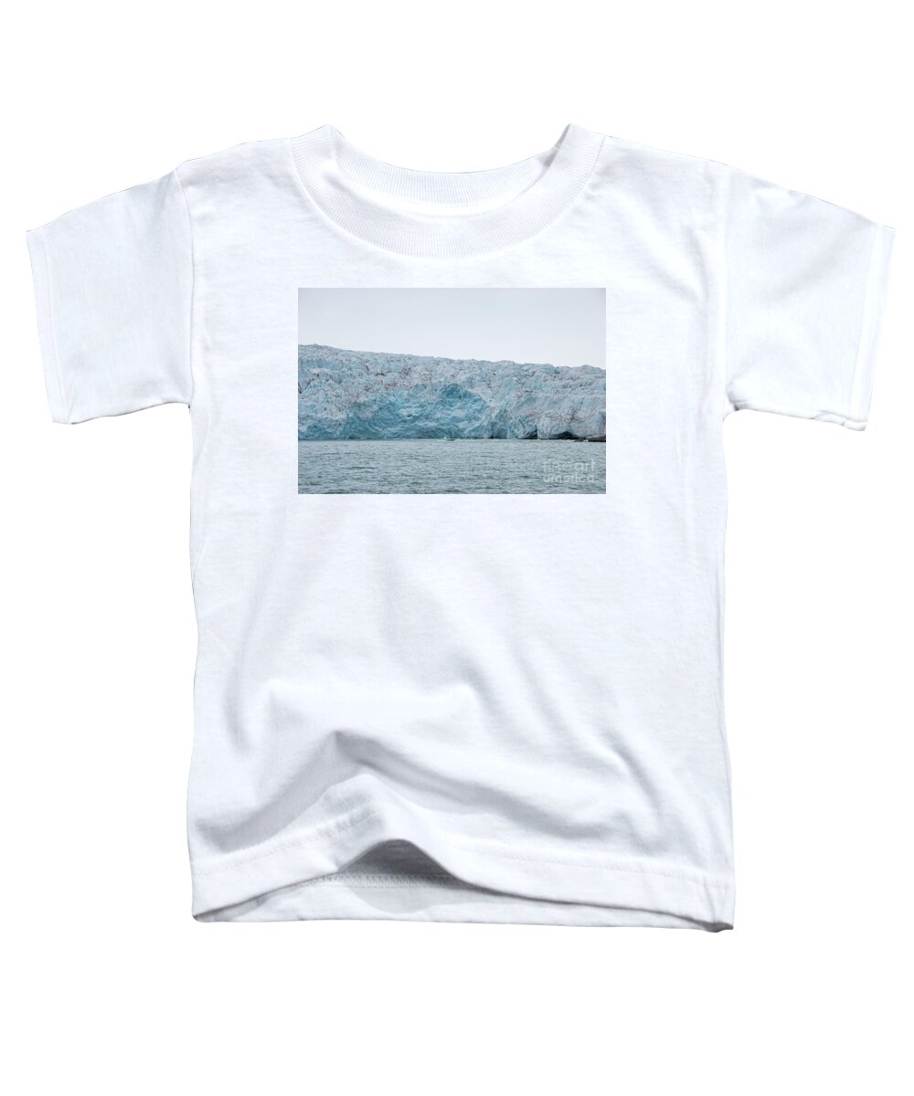 Norway Toddler T-Shirt featuring the photograph Terminal Face of Nordenskiold Glacier of Svalbard #4 by Nancy Gleason