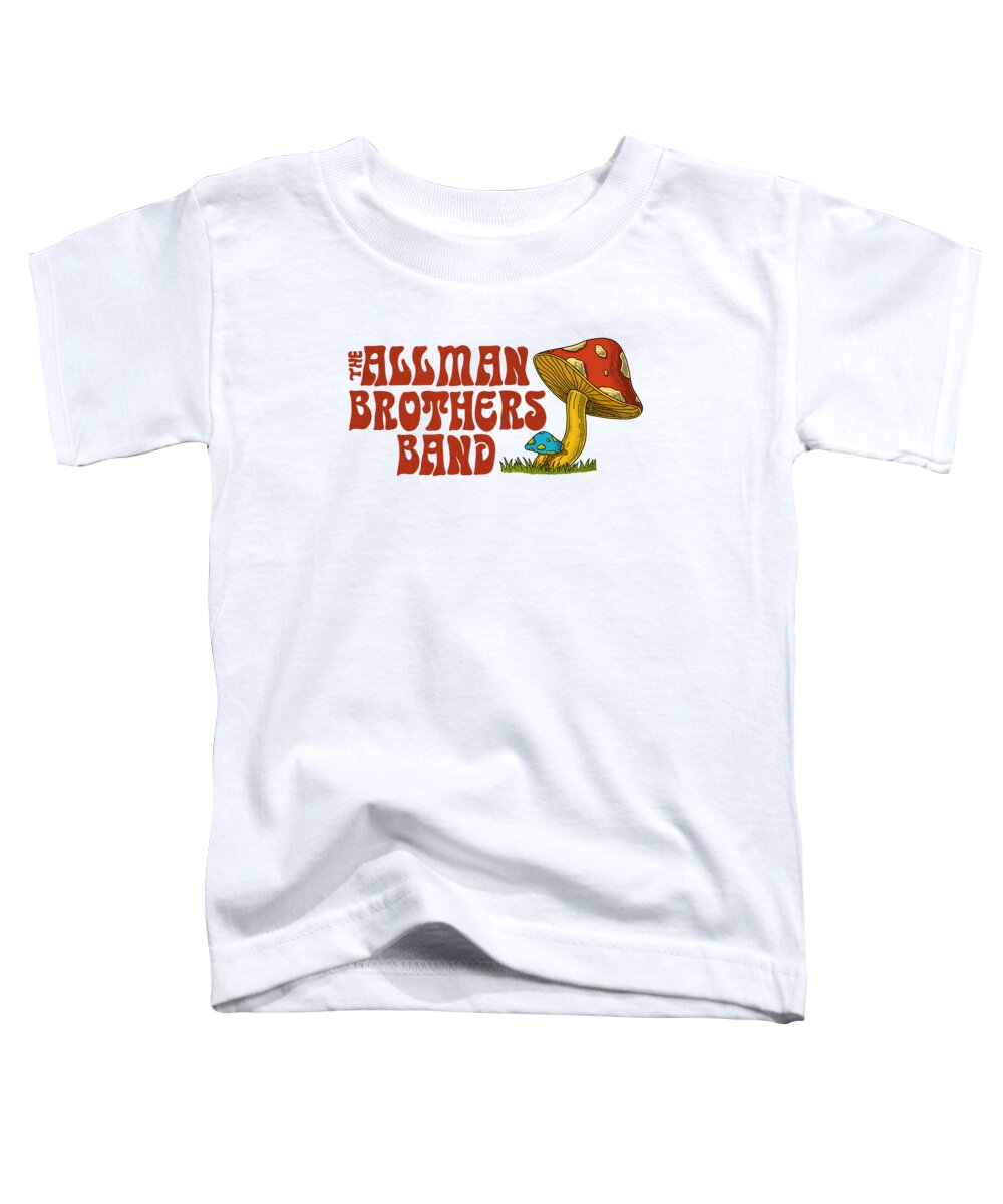 Allman Brothers Band Toddler T-Shirt featuring the digital art The Allman Brothers Band - Mushroom by Geraldo Bezerra