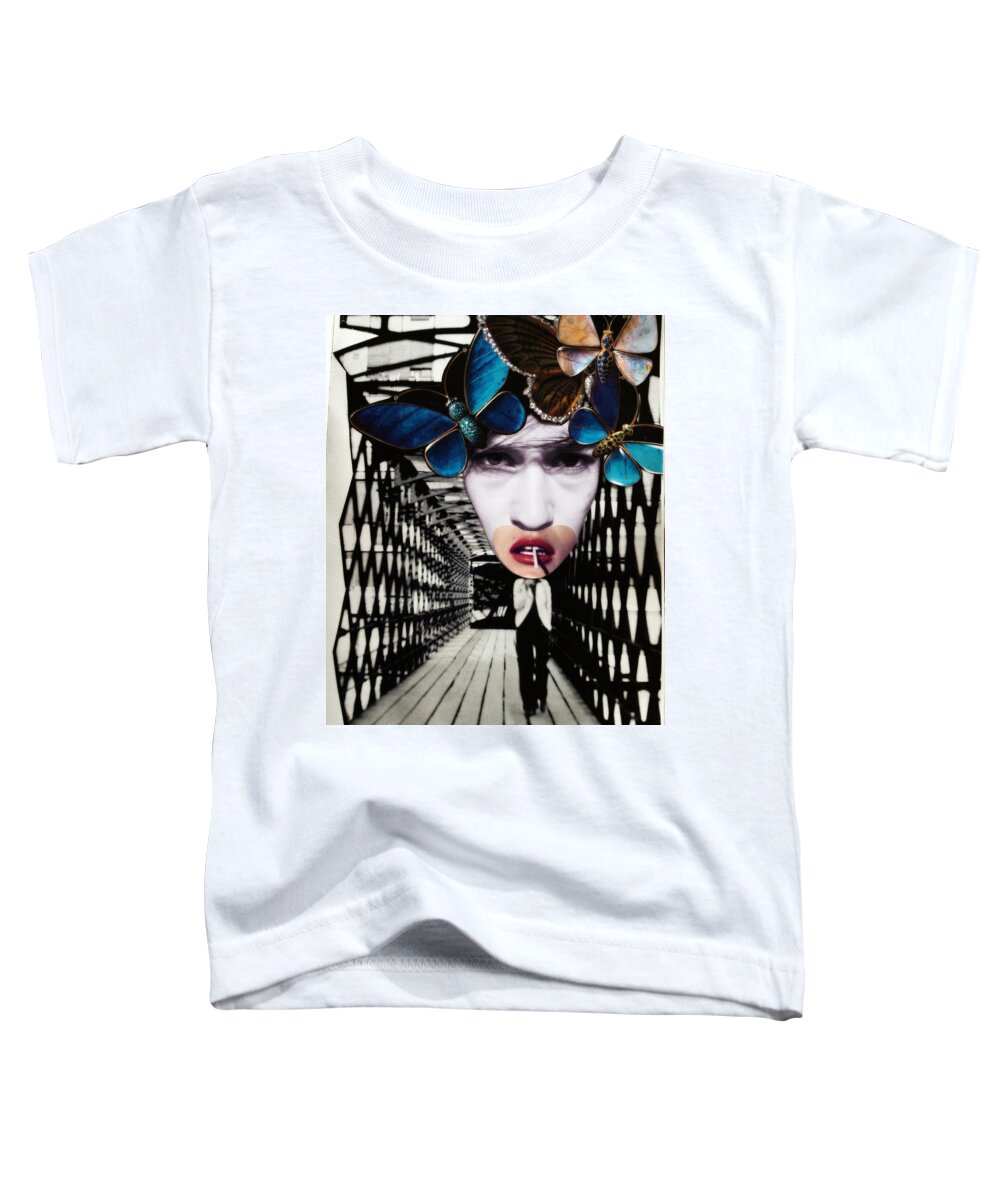 Collage Toddler T-Shirt featuring the digital art The Artist in You by Tanja Leuenberger