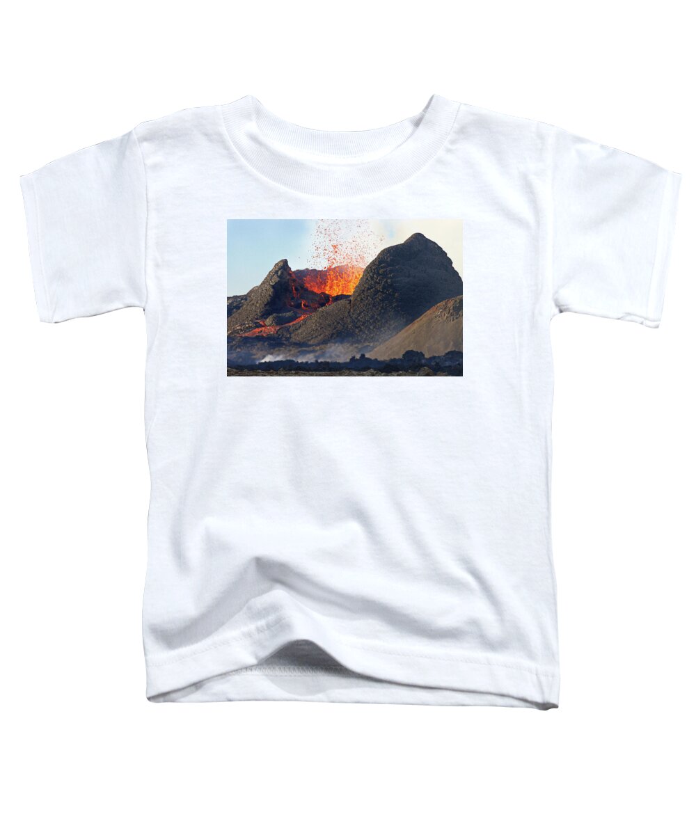 Volcano Toddler T-Shirt featuring the photograph The cauldron by Christopher Mathews