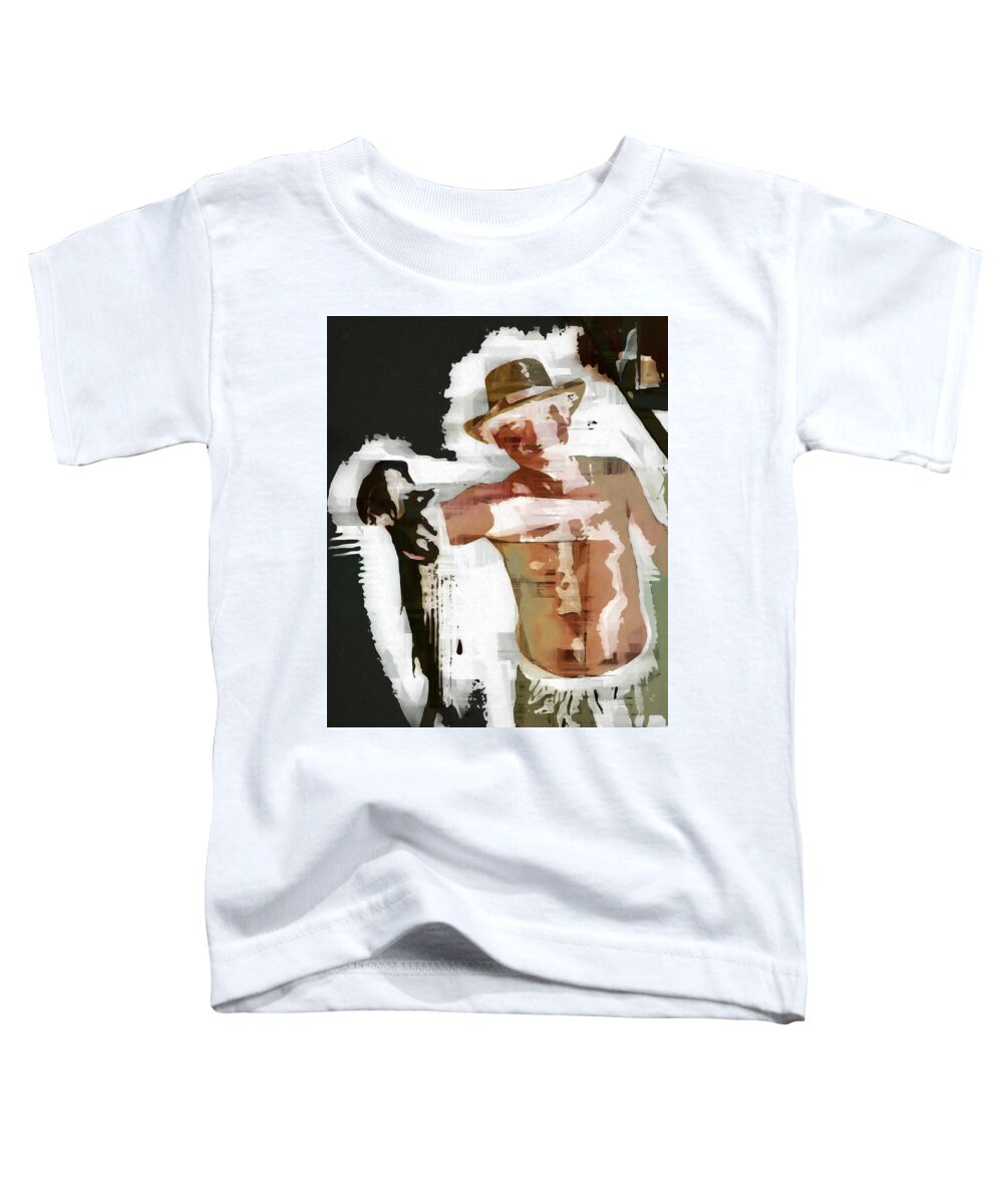 Toddler T-Shirt featuring the digital art The Fisherman by David Hansen