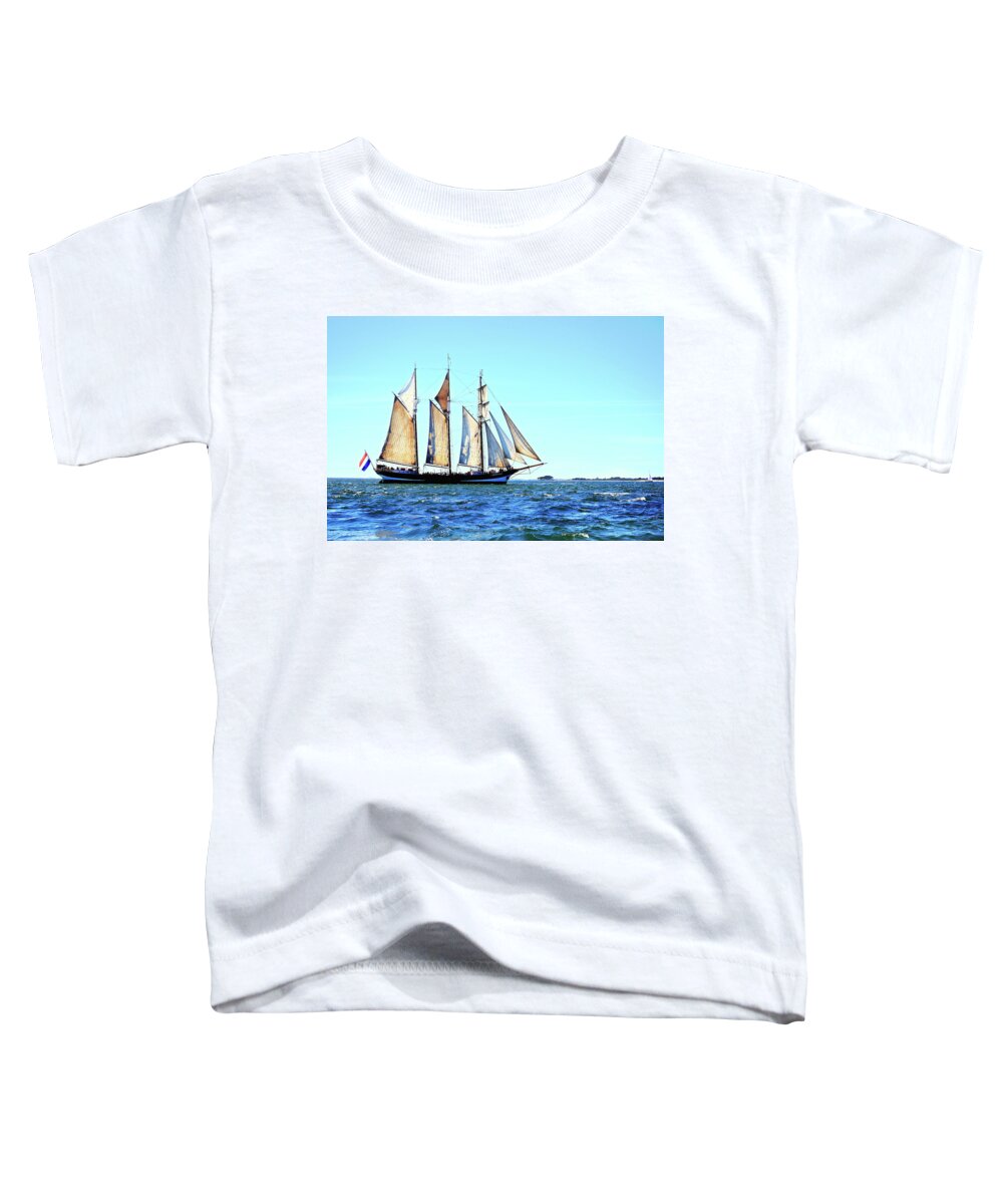Oosterschelde Toddler T-Shirt featuring the photograph The Oosterschelde 1918 by Frederic Bourrigaud