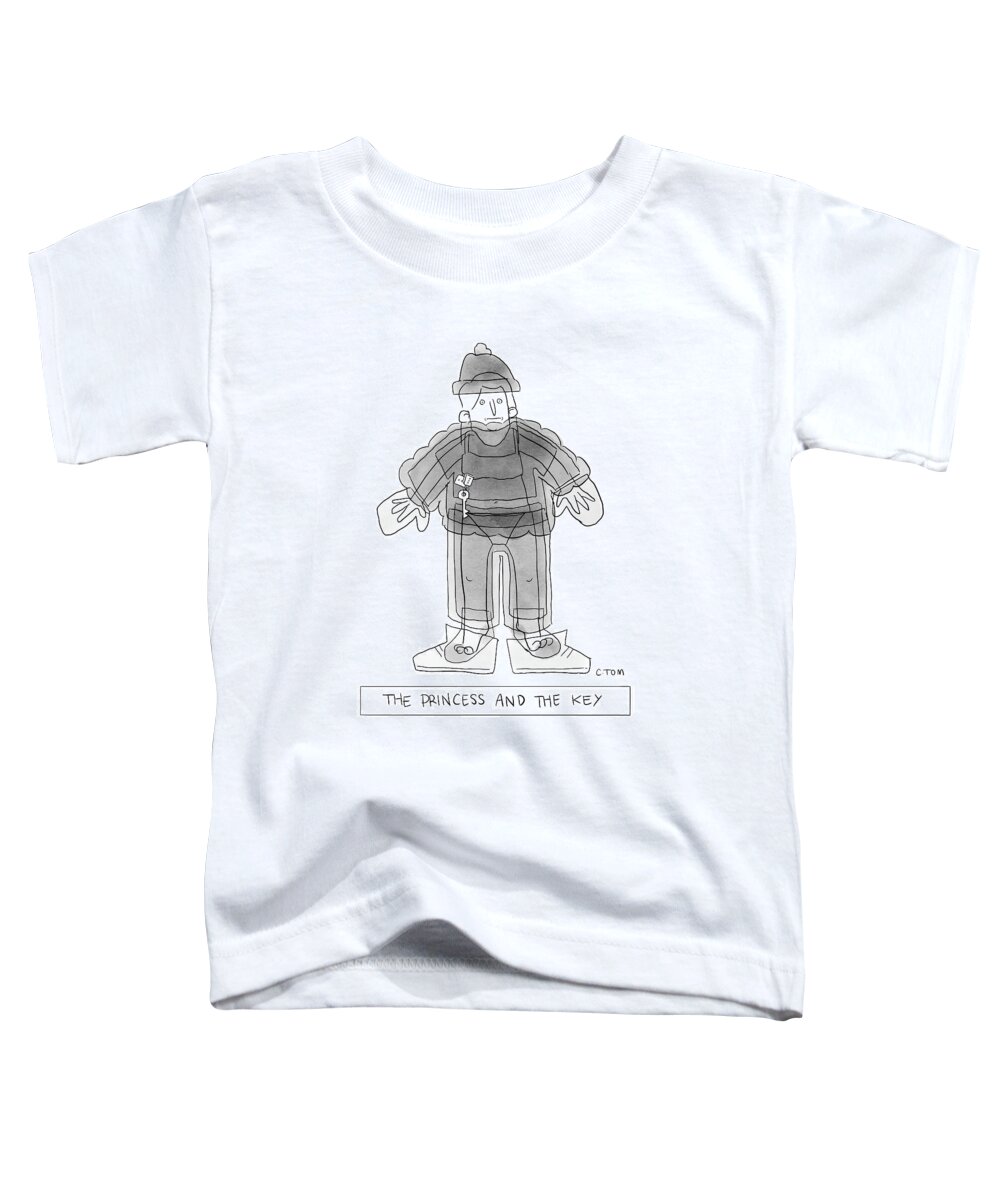 A24954 Toddler T-Shirt featuring the drawing The Princess And The Key by Colin Tom