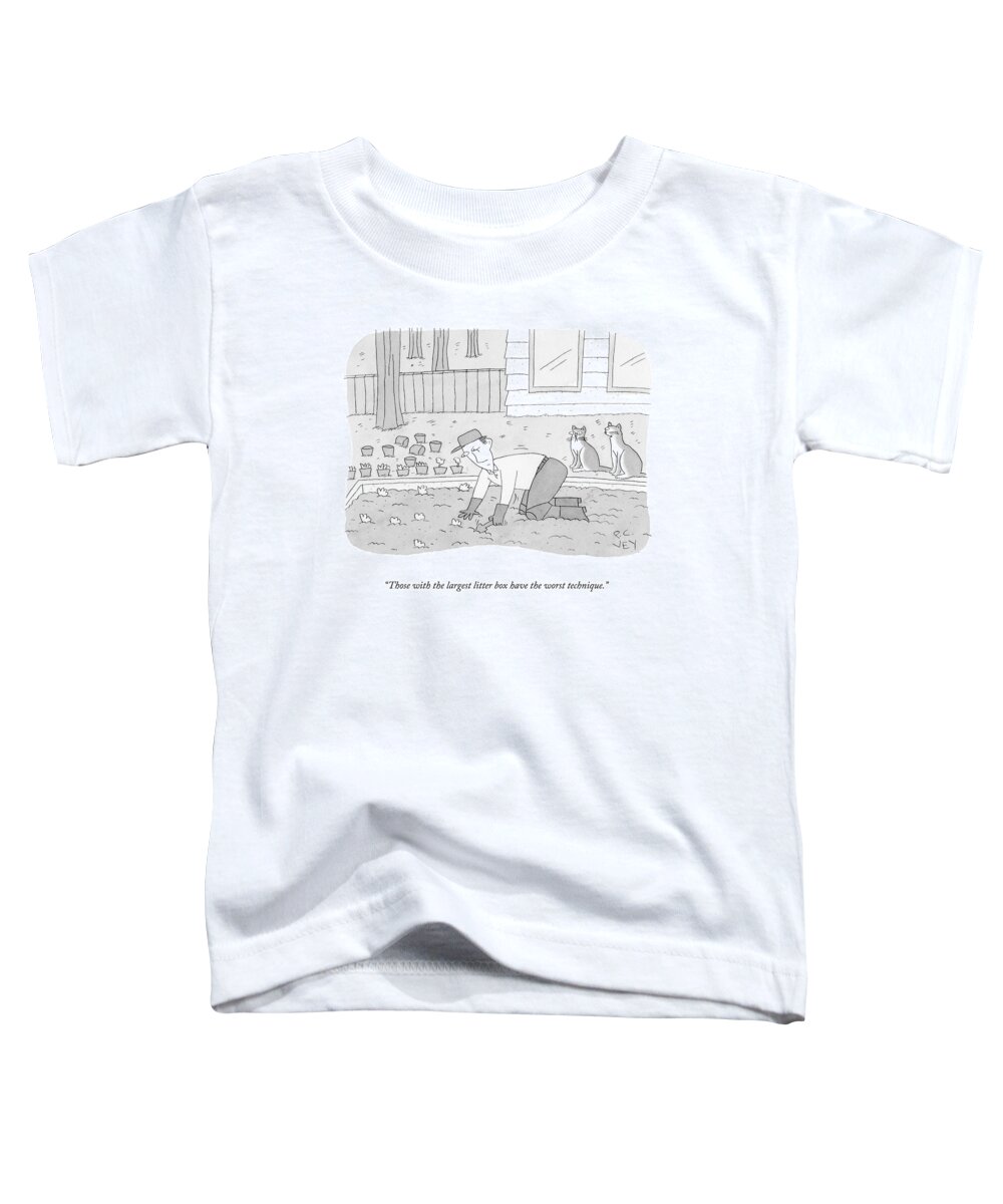 A24266 Toddler T-Shirt featuring the drawing Those With The Largest Litter Box by Peter C Vey