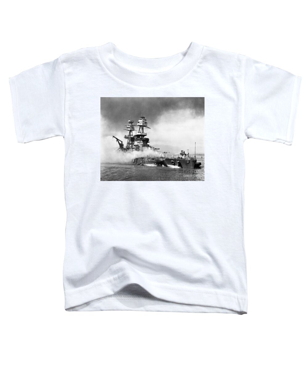 1941 Toddler T-Shirt featuring the photograph Uss Nevada, 1941 by Granger