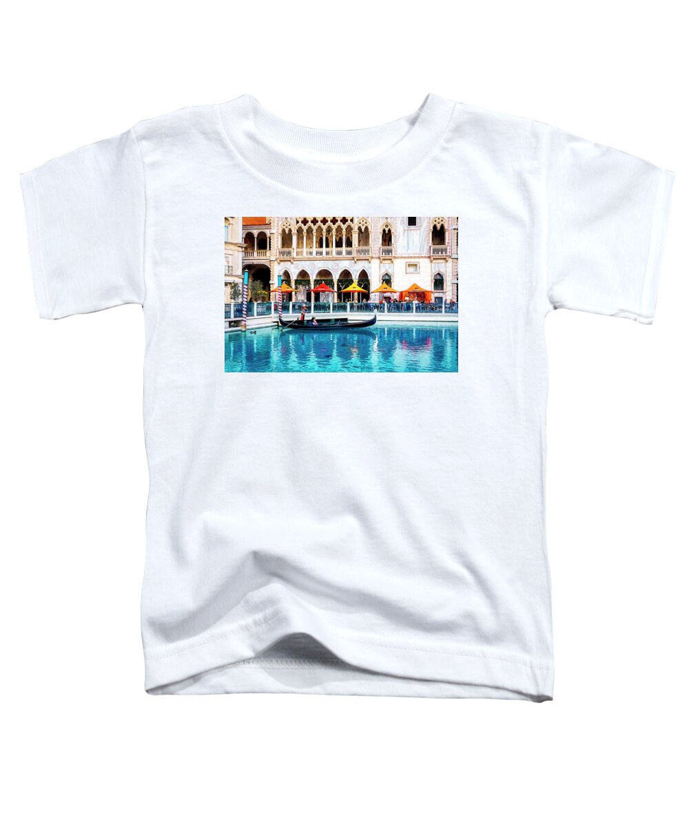 The Venetian Las Vegas Toddler T-Shirt featuring the photograph Venetian Las Vegas by Tatiana Travelways