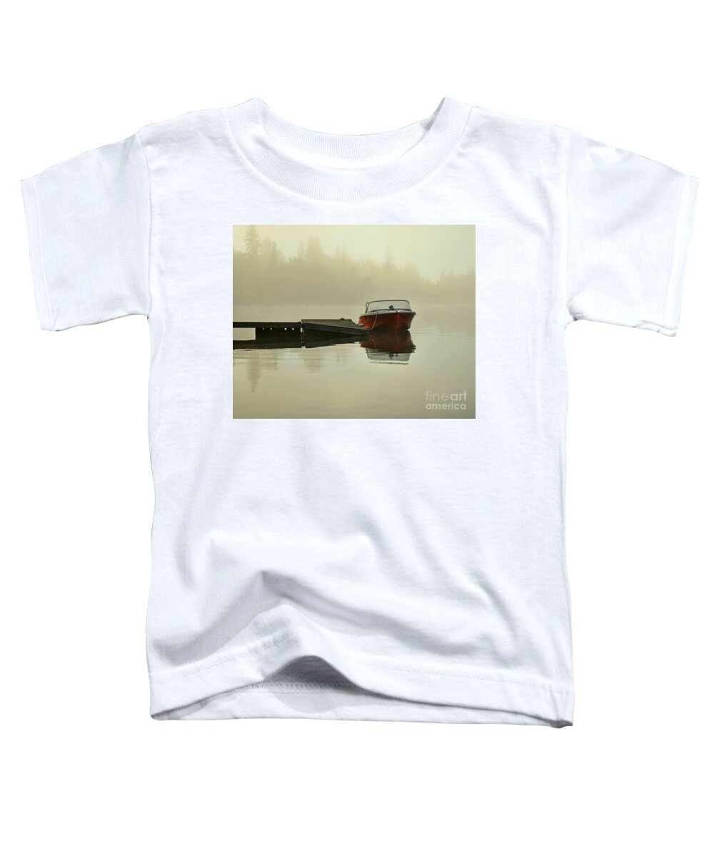 Vintage Boat Toddler T-Shirt featuring the photograph Vintage Boat by Steve Brown