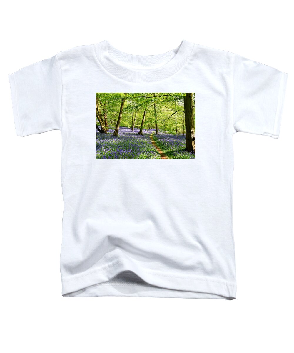 Bluebell Toddler T-Shirt featuring the photograph Walk In The Bluebell Wood by Gill Billington