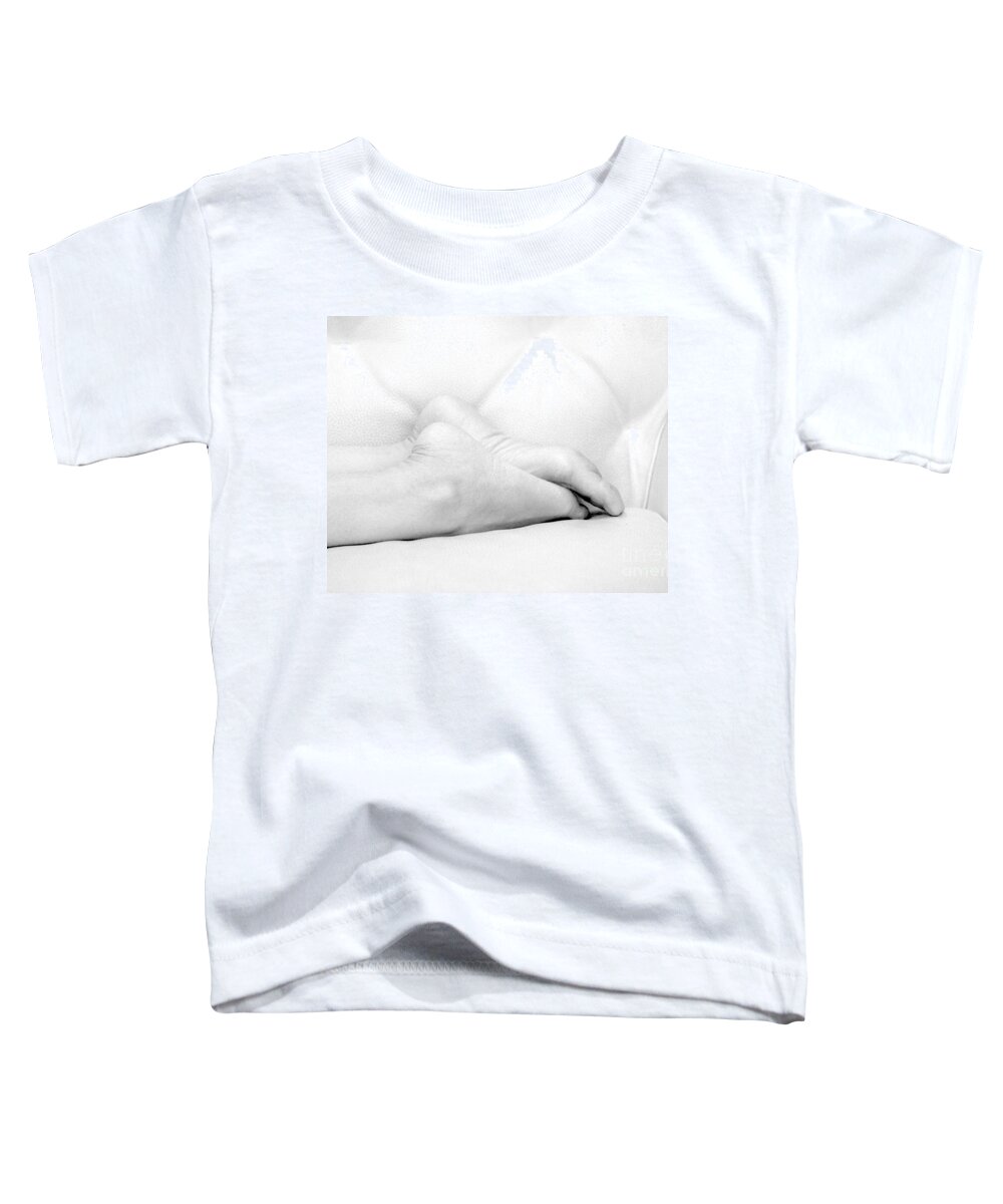Feet Toddler T-Shirt featuring the photograph White feet by Worldwide Photography