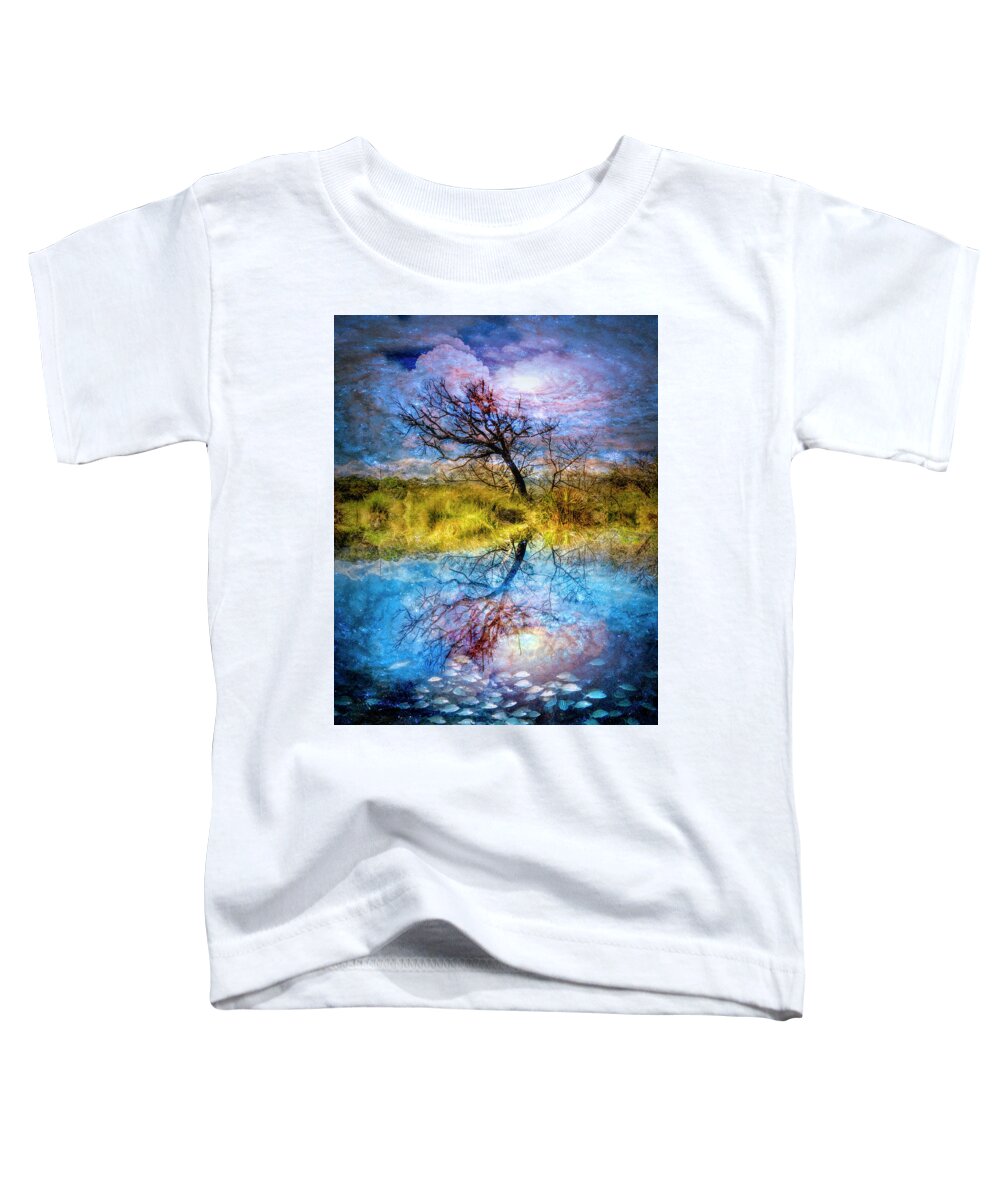 Clouds Toddler T-Shirt featuring the photograph Windblown Above and Below by Debra and Dave Vanderlaan