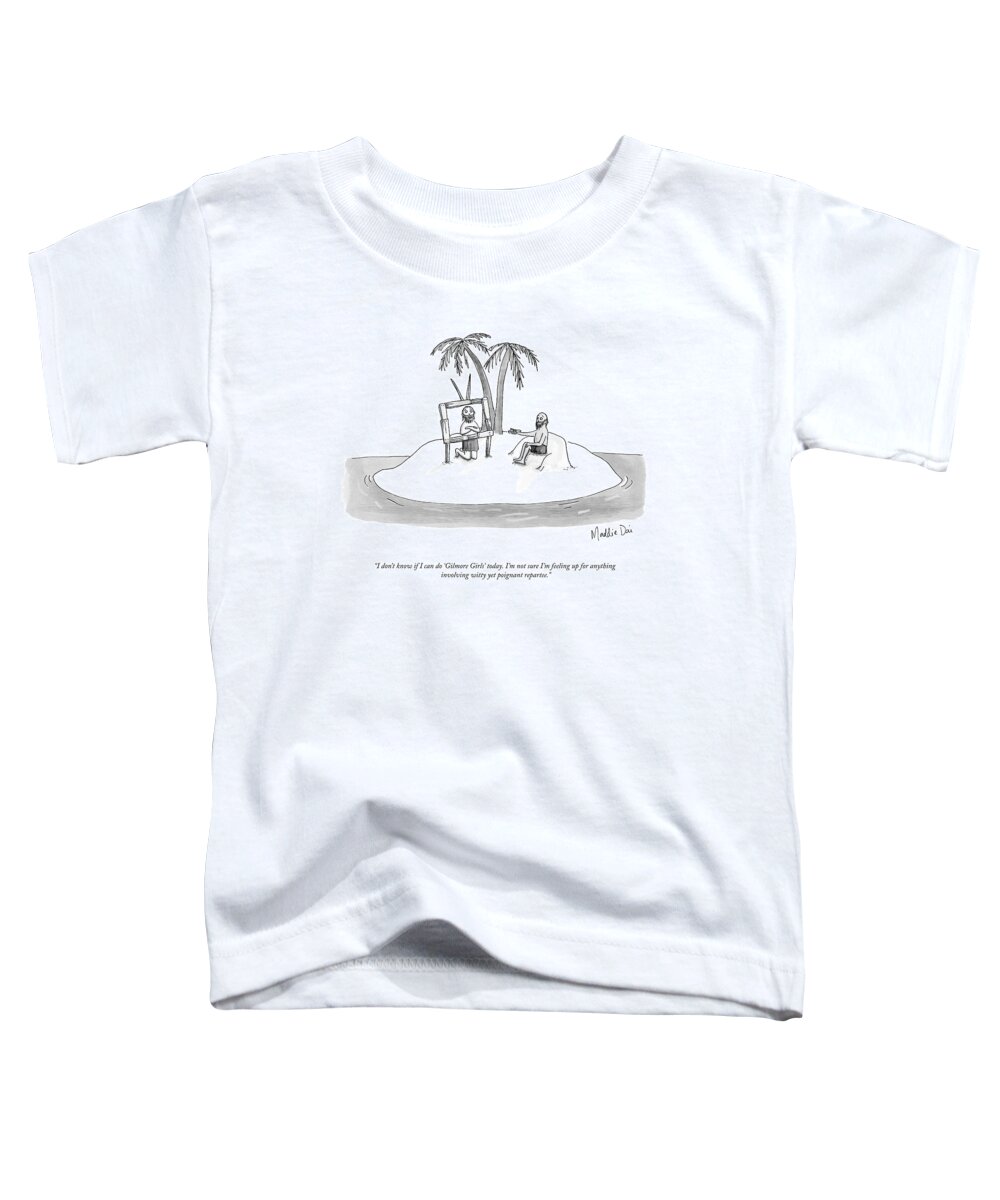 A25010 Toddler T-Shirt featuring the drawing Witty Yet Poignant Repartee by Maddie Dai