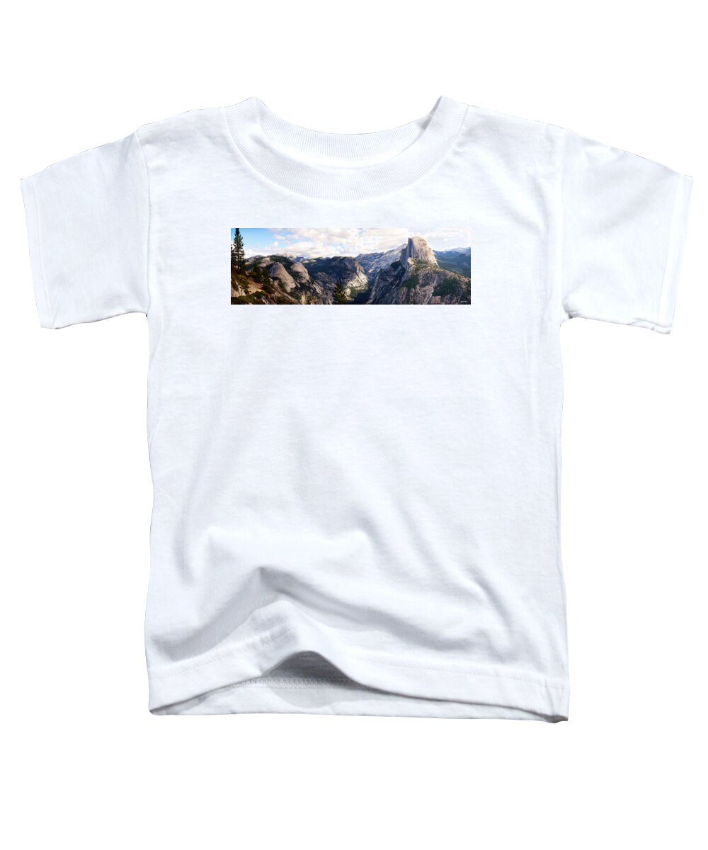 Yosemite Toddler T-Shirt featuring the photograph Yosemite Half Dome by Ryan Huebel