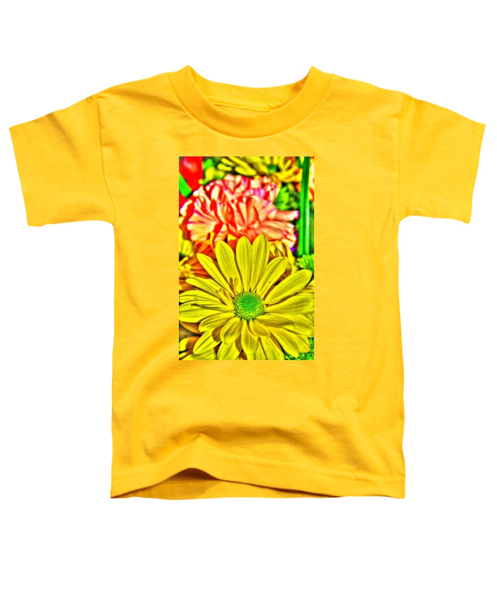 Hdr Toddler T-Shirt featuring the photograph Bouquet of Flowers 1 #2 by Richard Zentner