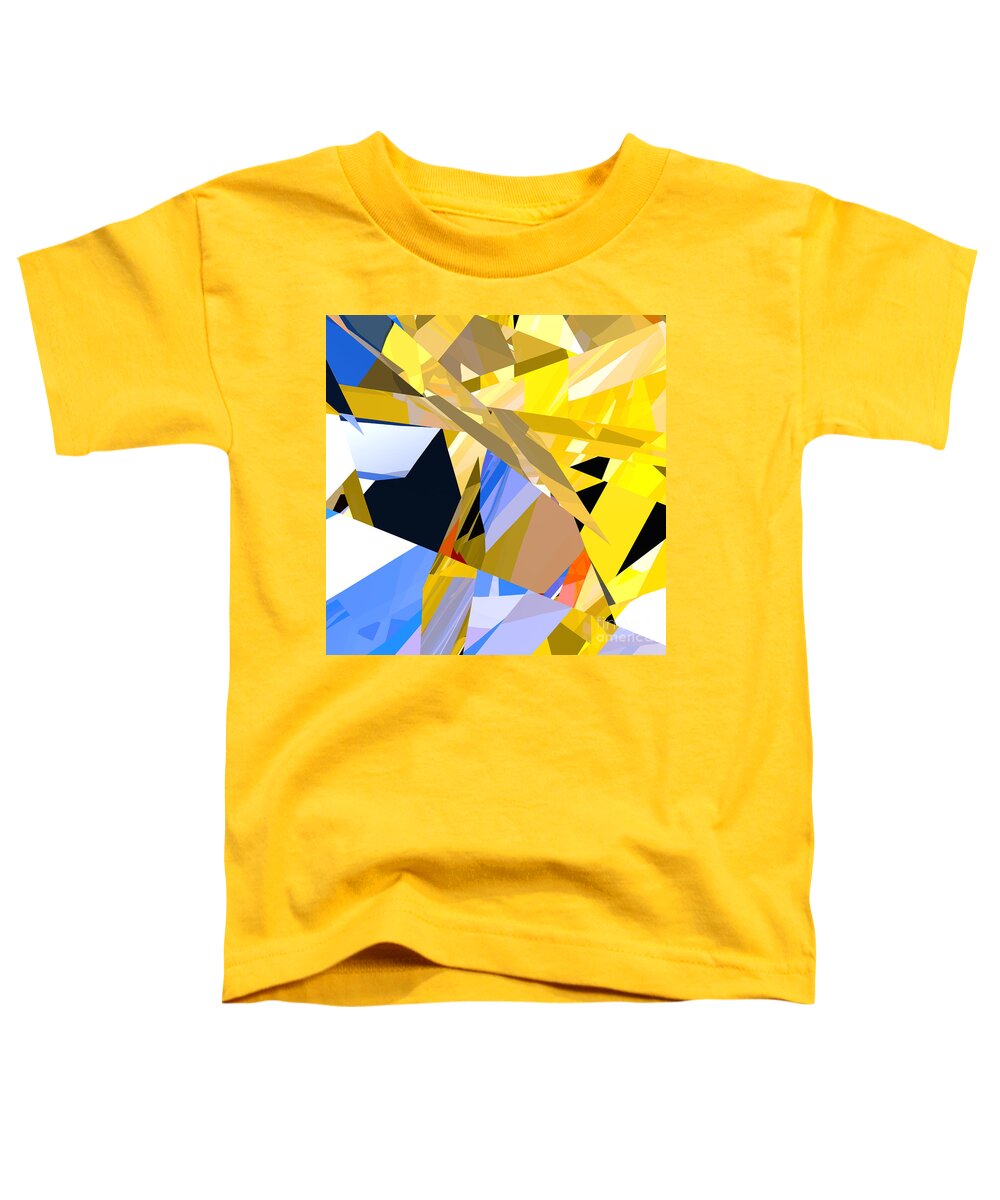 Abstract Toddler T-Shirt featuring the digital art Abstract Curvy 35 by Russell Kightley