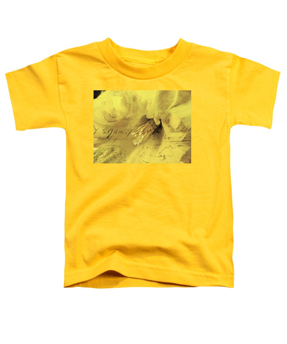 Daffodils Toddler T-Shirt featuring the photograph Diary of a Buttercup Soft by Lesa Fine