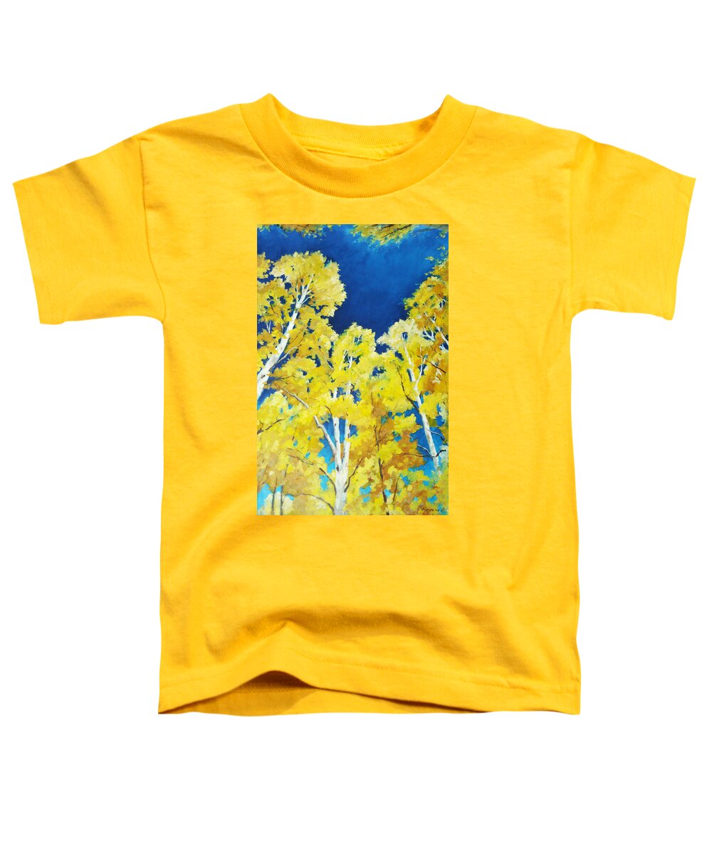 Sky Toddler T-Shirt featuring the painting Skyward by Richard T Pranke