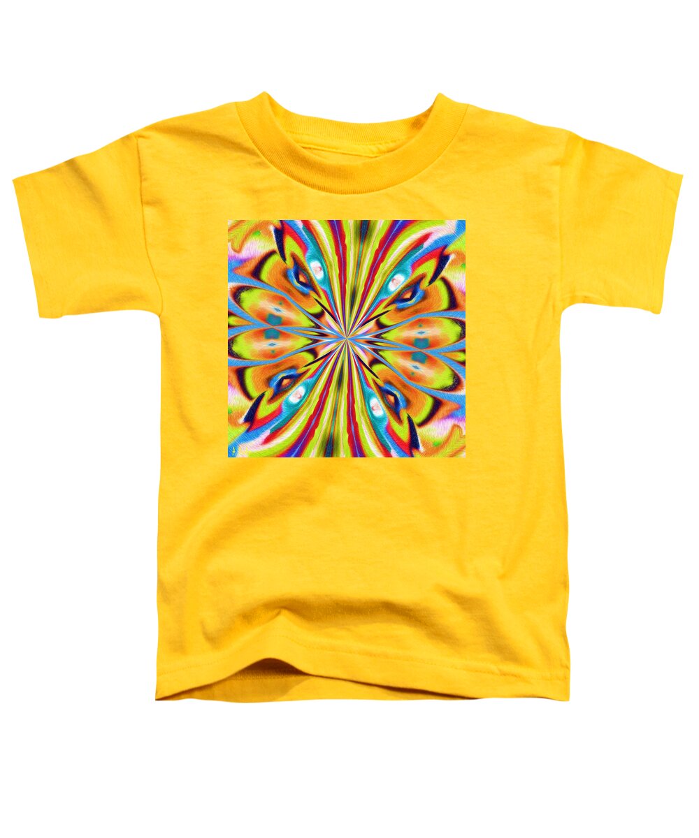 Butterfly Toddler T-Shirt featuring the digital art The Butterfly Effect by Alec Drake