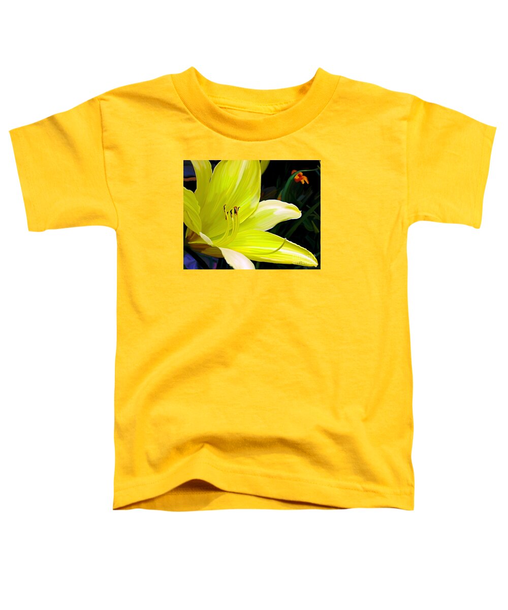 Flower Painting Toddler T-Shirt featuring the painting Pure Sunshine #2 by Patricia Griffin Brett