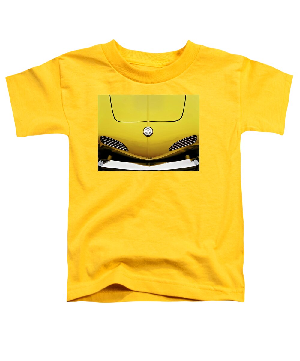 Volkswagen Toddler T-Shirt featuring the digital art Electric Karmann by Douglas Pittman