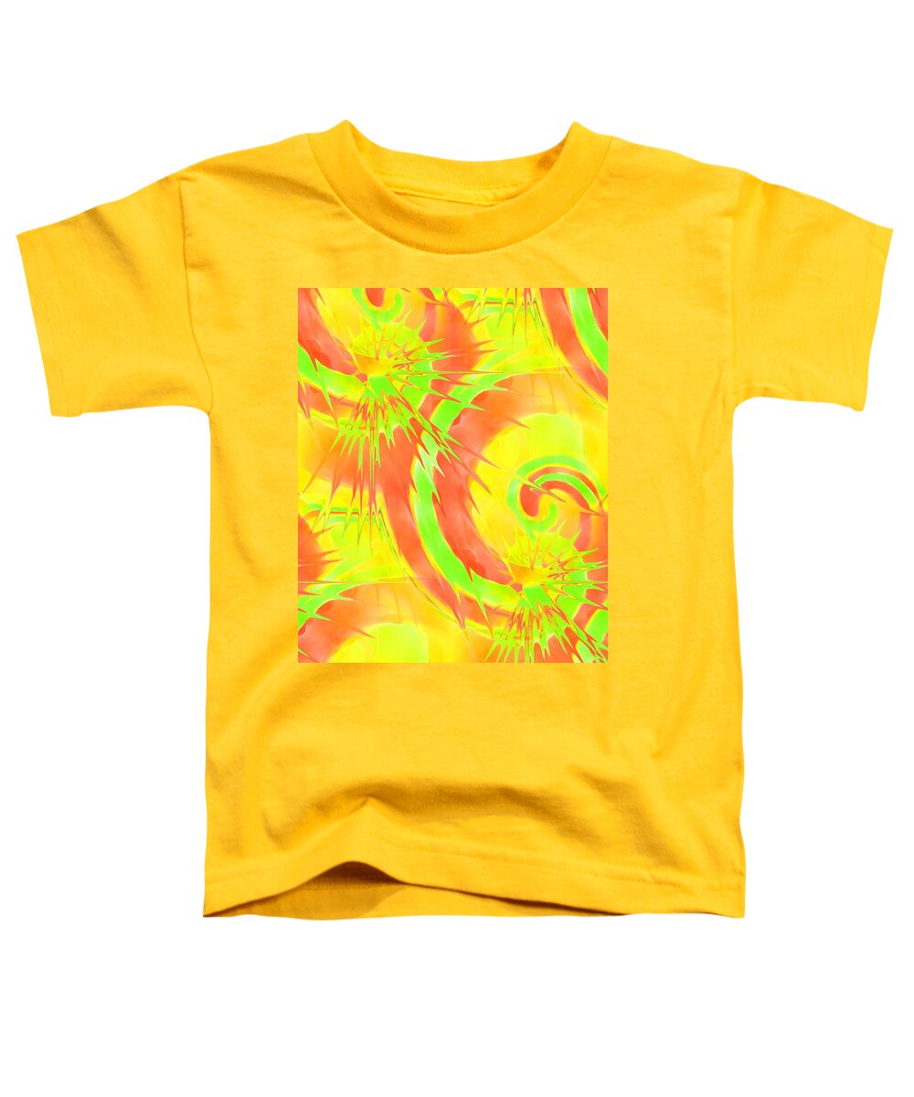 Abstract Toddler T-Shirt featuring the painting Citrus #1 by Chris Butler