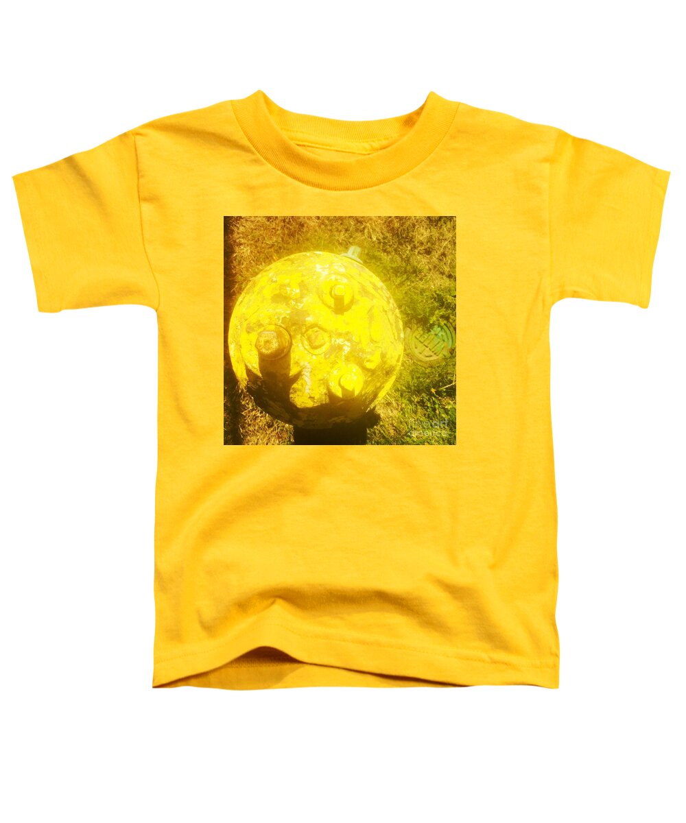 Yellow Toddler T-Shirt featuring the photograph Fire Hydrant #4 #1 by Suzanne Lorenz