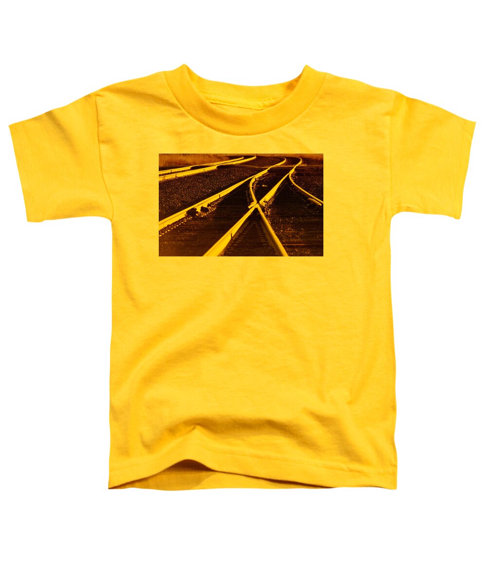 Railroad Toddler T-Shirt featuring the photograph Railroad #2 by Mariel Mcmeeking
