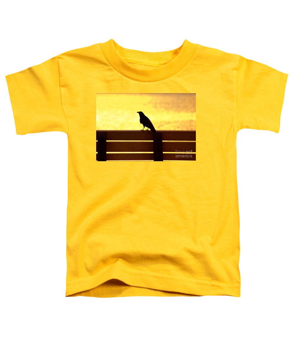 Bird Toddler T-Shirt featuring the photograph 20- Waiting by Joseph Keane