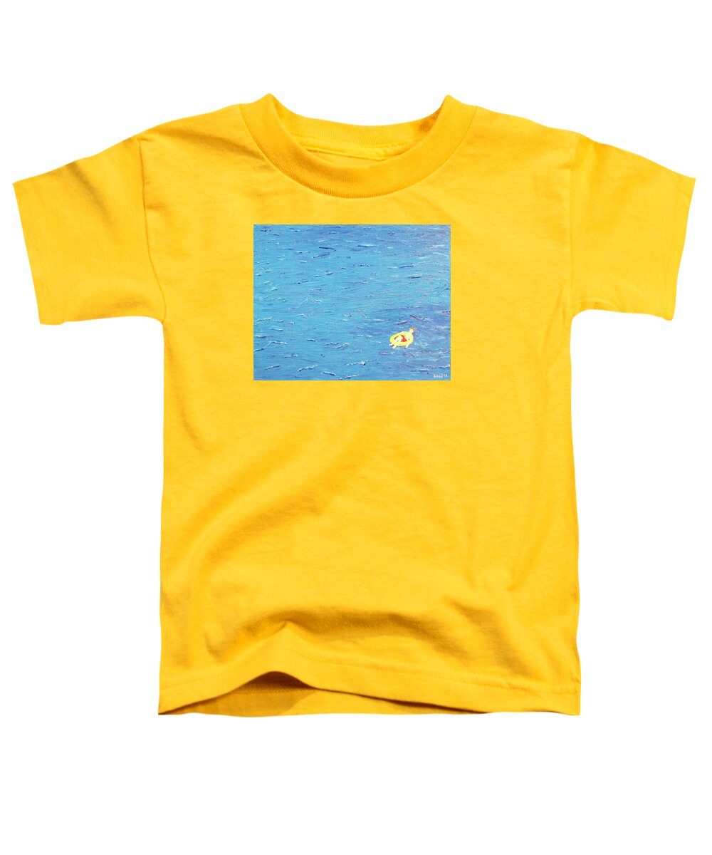 Modern Art Toddler T-Shirt featuring the painting Adrift by Thomas Blood
