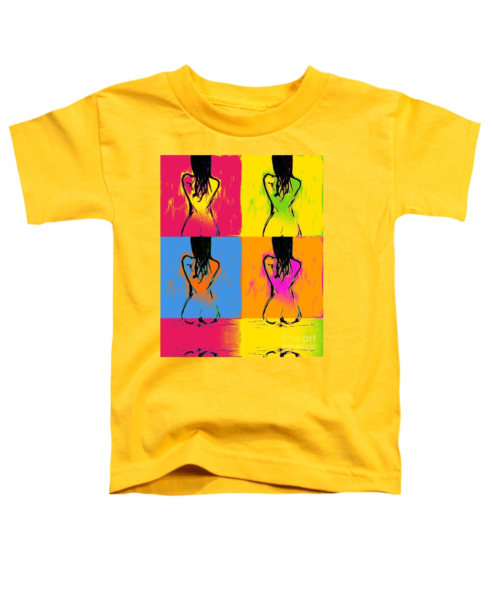 Female Toddler T-Shirt featuring the painting Another nude by Julie Lueders 