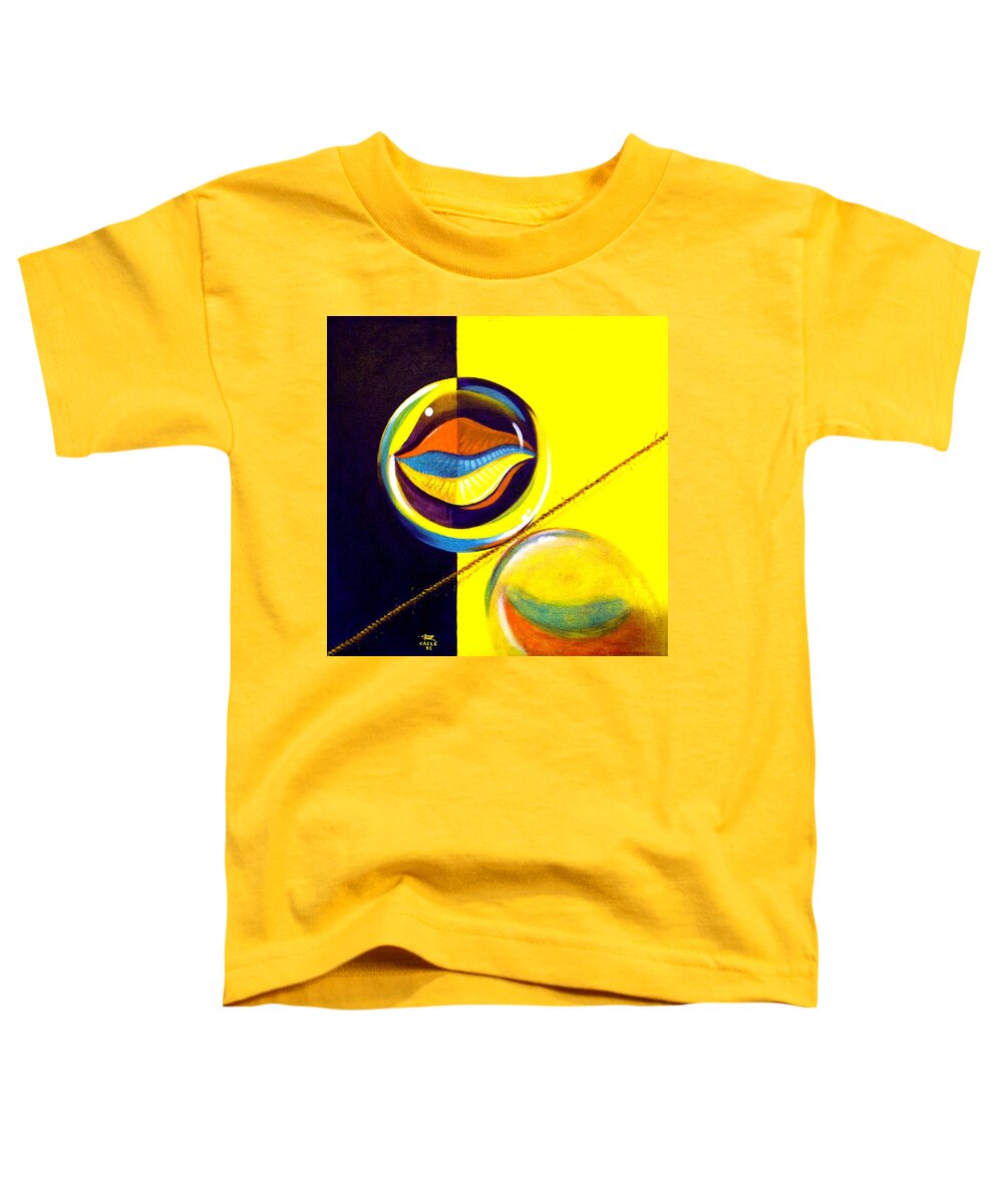 Surrealism Toddler T-Shirt featuring the painting Balancing Act I by Roger Calle