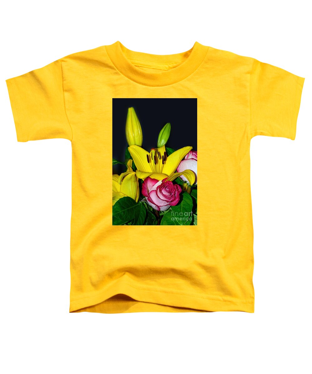 Photography Toddler T-Shirt featuring the photograph Colorful Bouquet by Kaye Menner by Kaye Menner