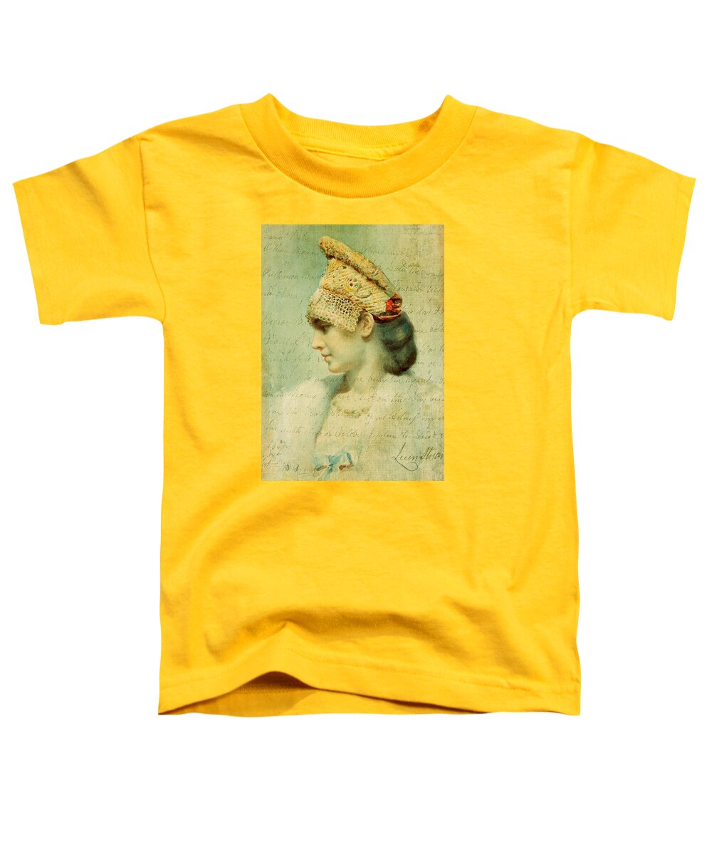 Girl Toddler T-Shirt featuring the digital art Contemplation by Sarah Vernon
