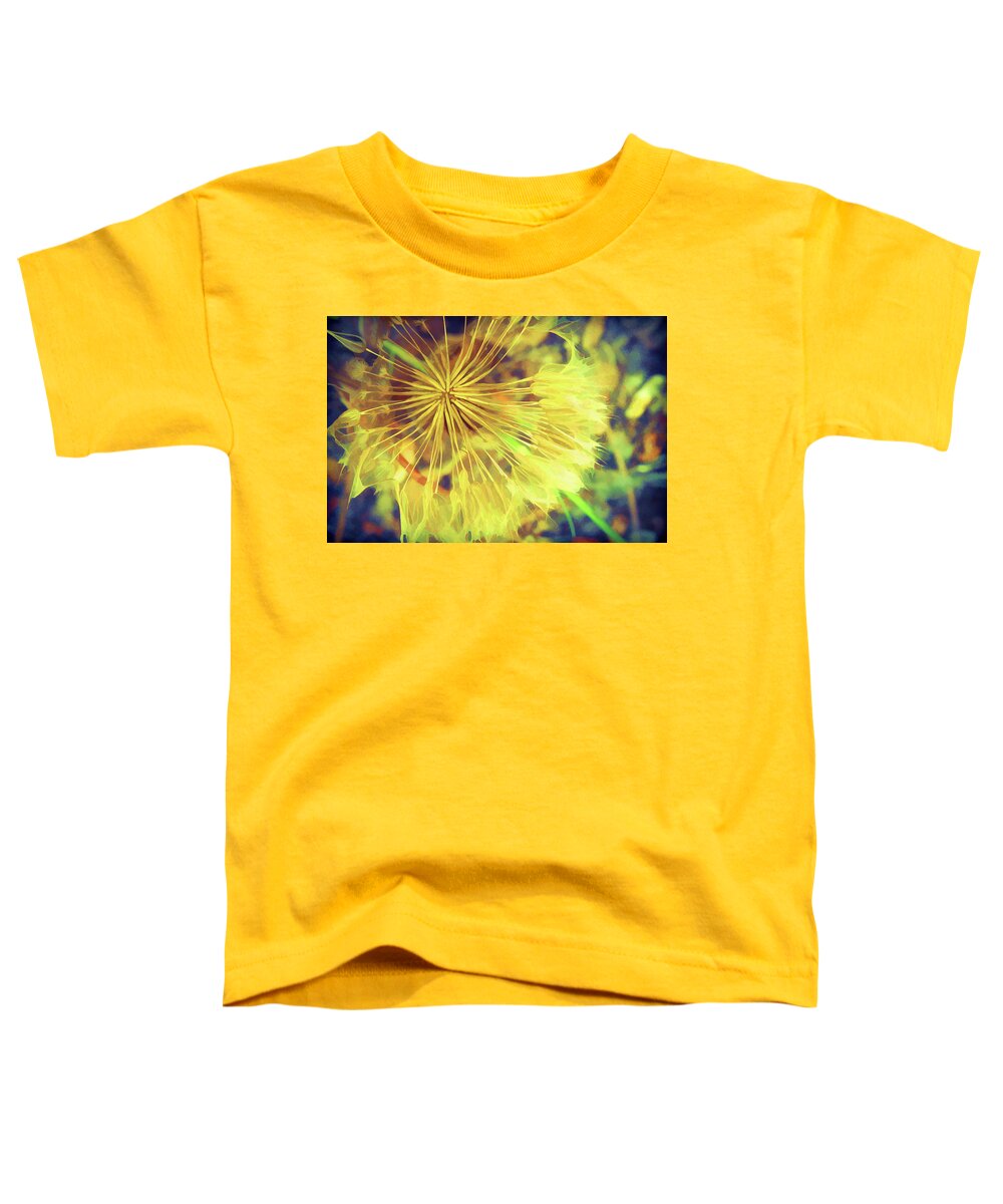 Photography Toddler T-Shirt featuring the digital art Dandelion Harvest by Terry Davis