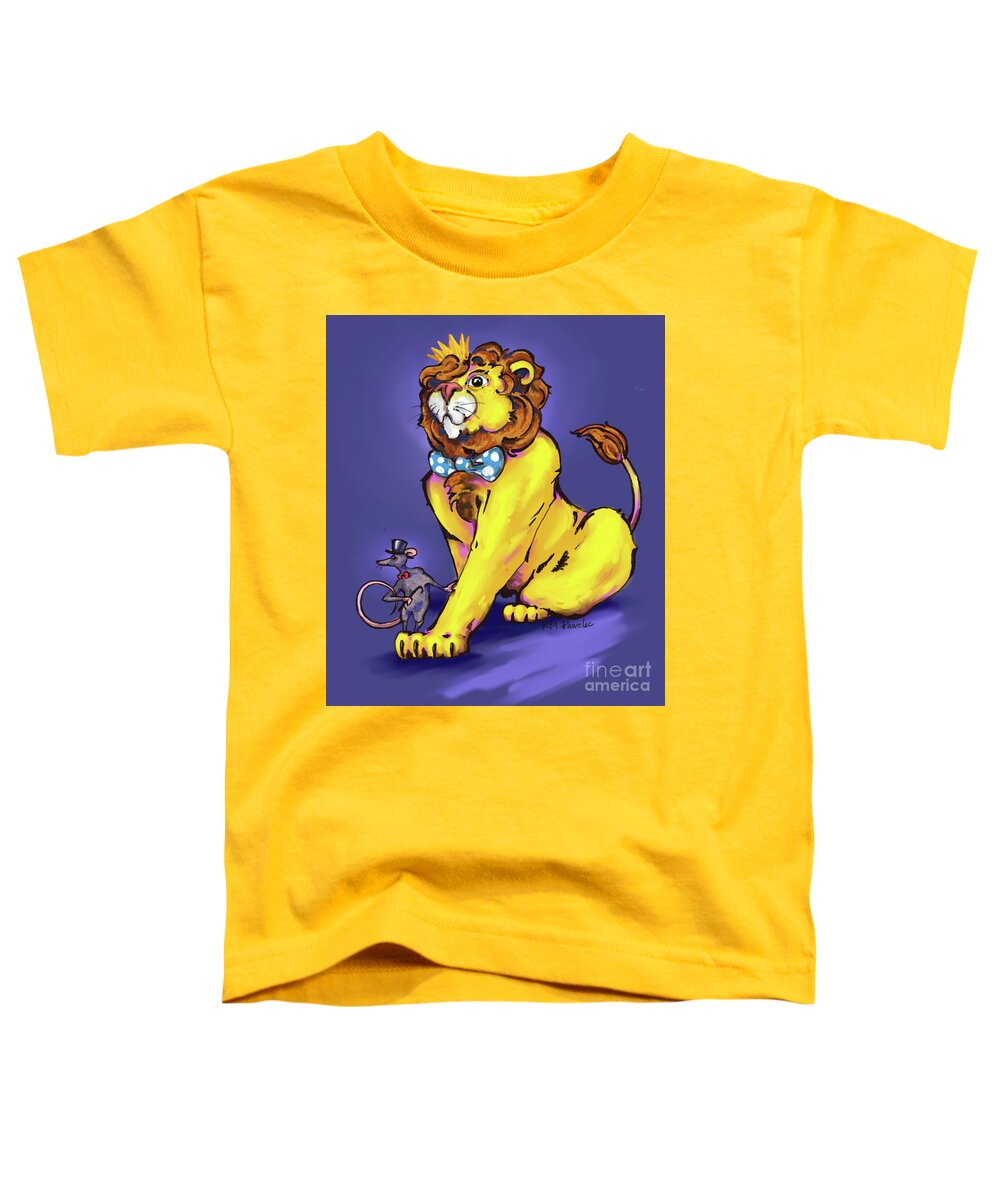 Lion Toddler T-Shirt featuring the digital art High Society by K M Pawelec