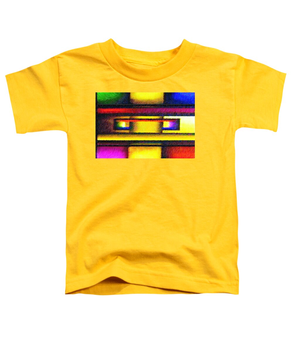 Rafael Salazar Toddler T-Shirt featuring the digital art Interlock by Rafael Salazar